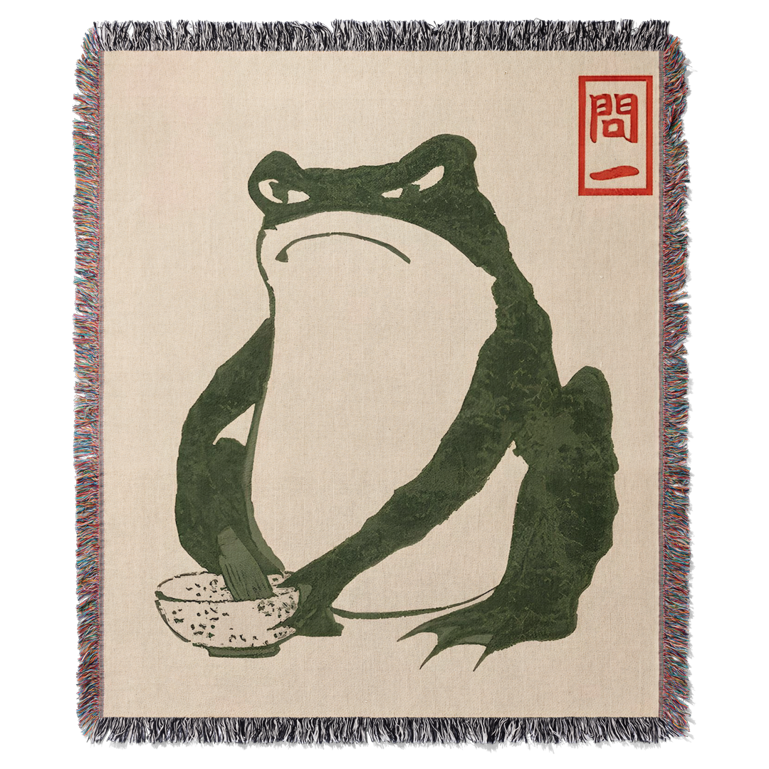 Frog 2 by Matsumoto Hoji Woven Blanket Tapestry – ANI WRLD