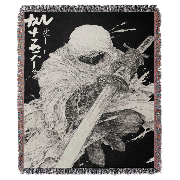 Samurai Woven Blanket Tapestry