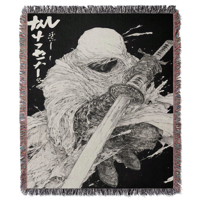 Samurai Woven Blanket Tapestry