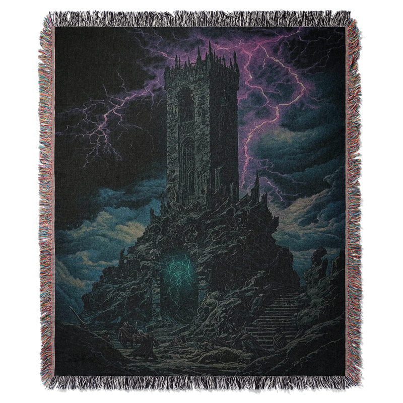 Wicked Castle Woven Blanket Tapestry