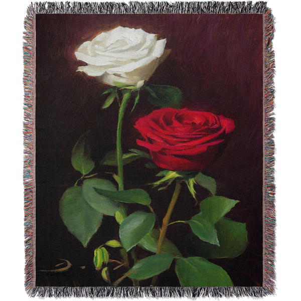 Roses Woven Blanket Tapestry