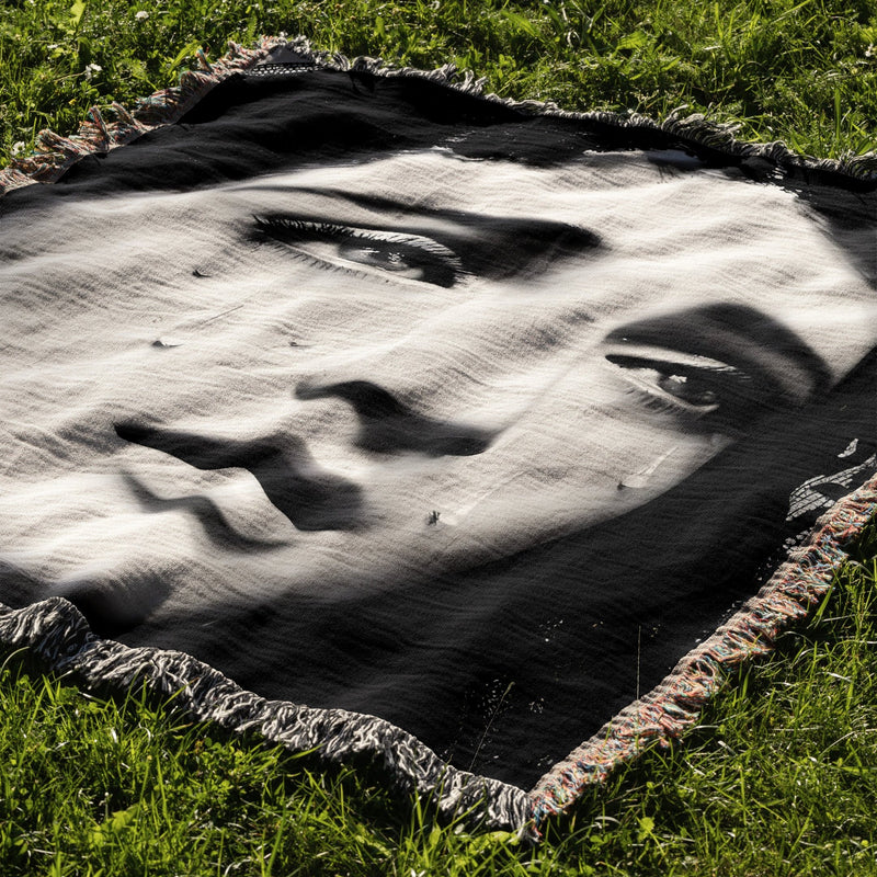 The Virgin Mary Woven Blanket Tapestry