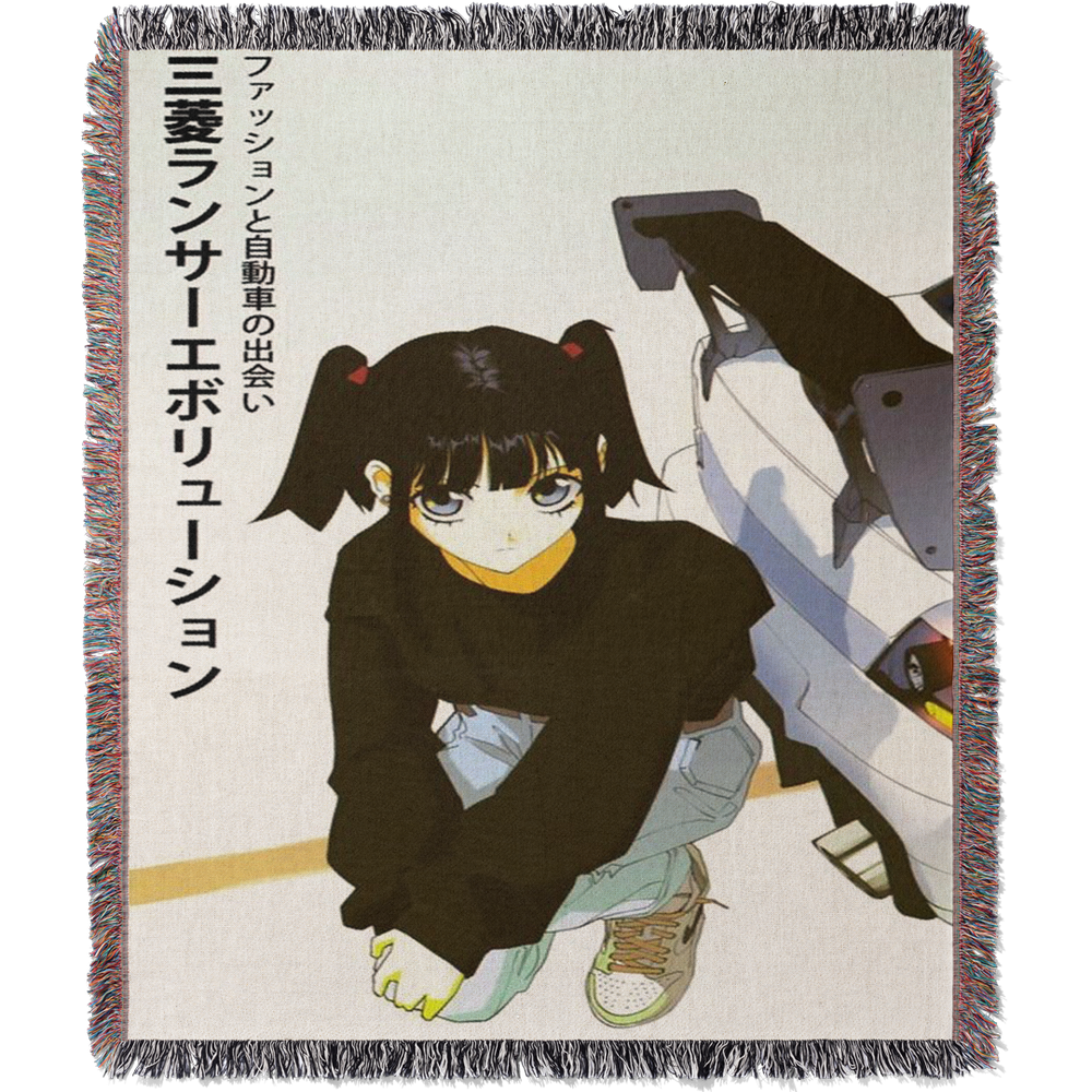 Anime Girl Evo Woven Blanket Tapestry – ANI WRLD