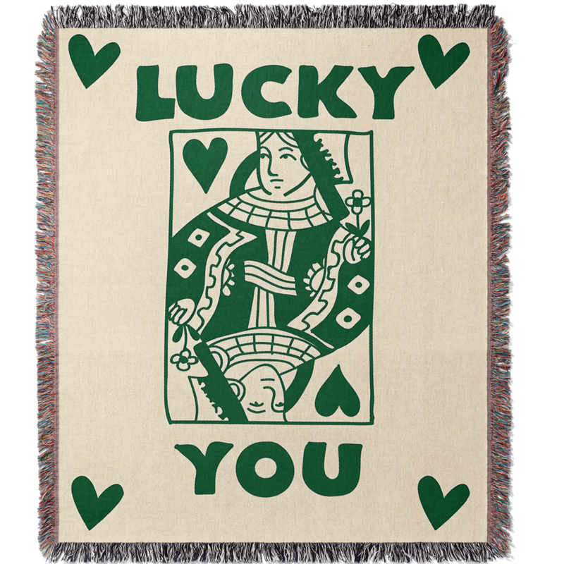 Lucky You Woven Blanket Tapestry