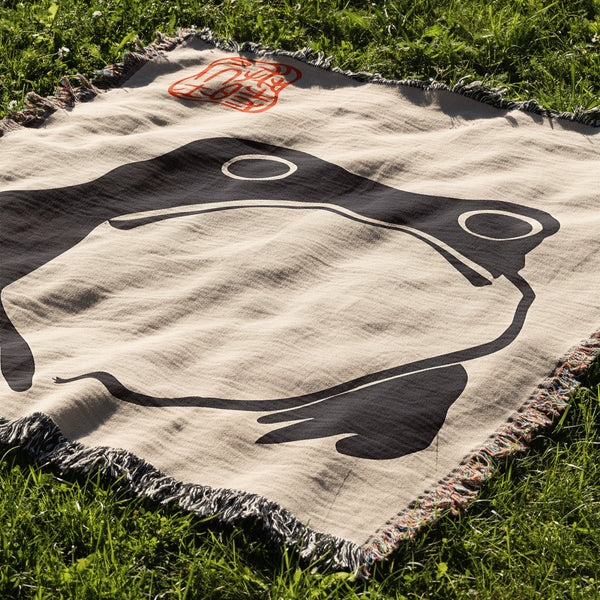 Frog by Matsumoto Hoji Woven Blanket Tapestry