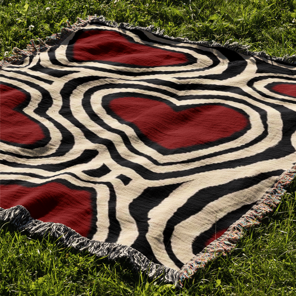 Artsy Heartsy Woven Blanket Tapestry
