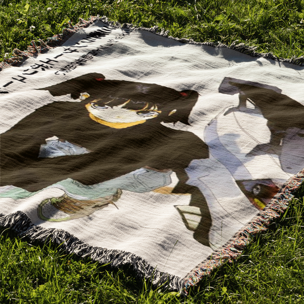 Anime Girl Evo Woven Blanket Tapestry