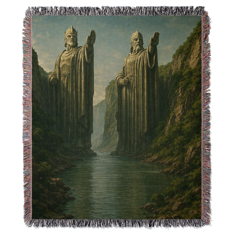 Twin Gates Woven Blanket Tapestry