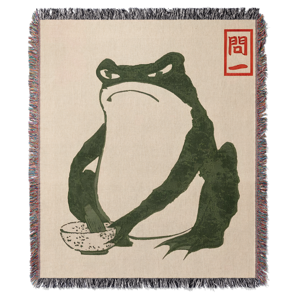 Frog 2 by Matsumoto Hoji Woven Blanket Tapestry – ANI WRLD Frog 2 by Matsumoto Hoji Woven Blanket Tapestry – ANI WRLD
