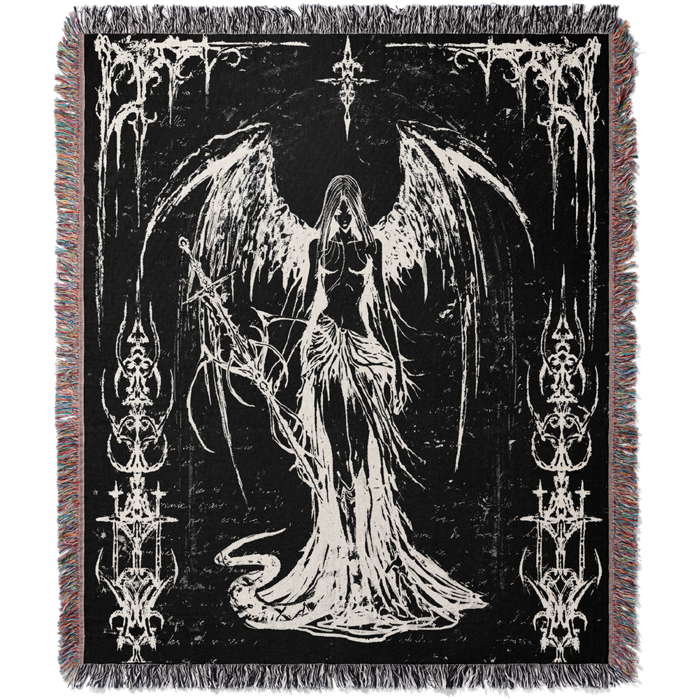 Gothic Wings Woven Blanket Tapestry – ANI WRLD Gothic Wings Woven Blanket Tapestry – ANI WRLD
