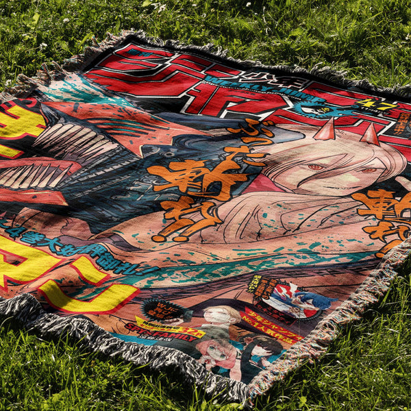 Chainsaw Woven Blanket Tapestry