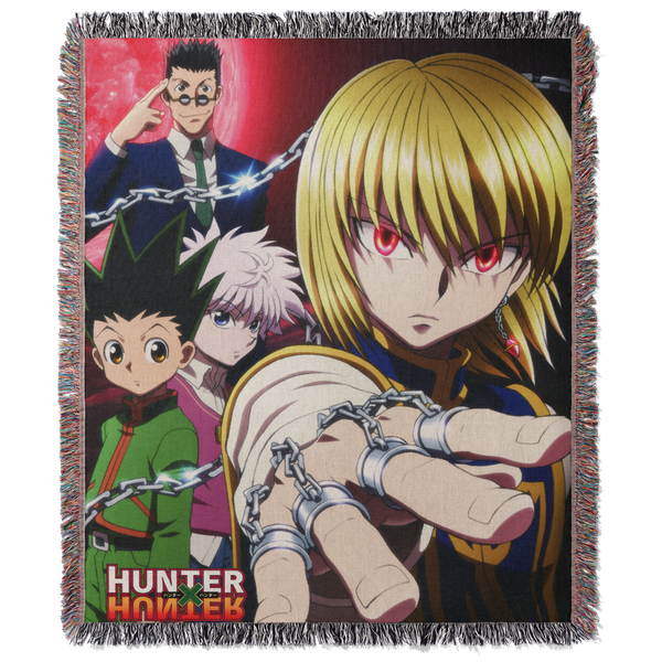 Hunters 3 Woven Blanket Tapestry