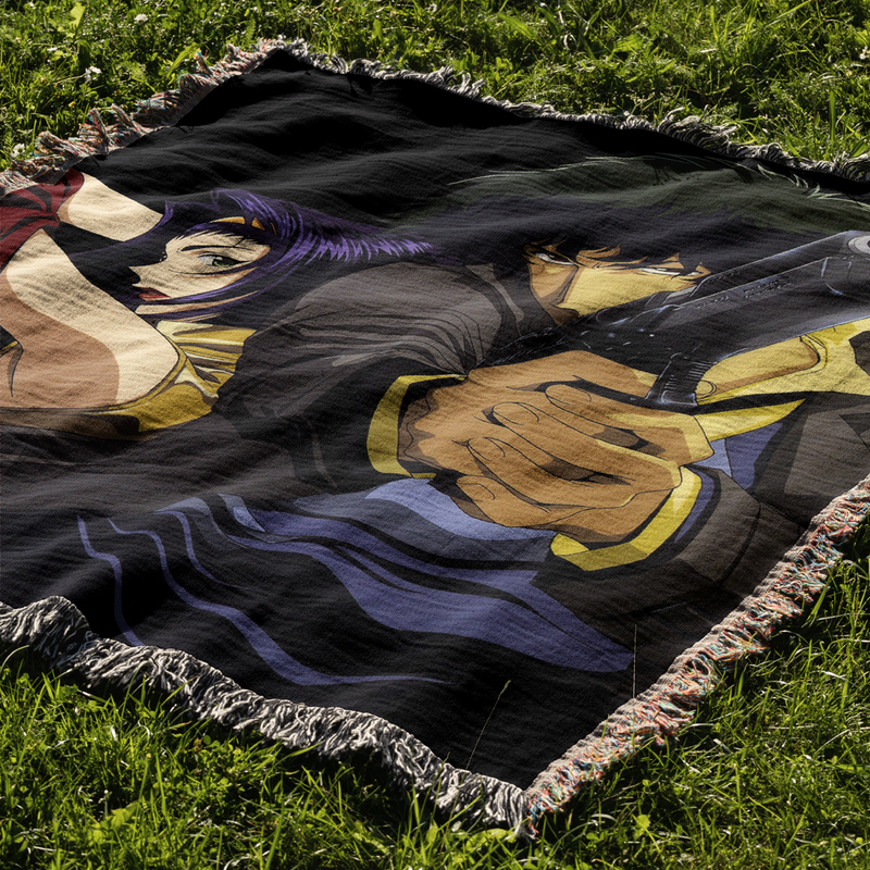 Cowboy 3 Woven Blanket Tapestry