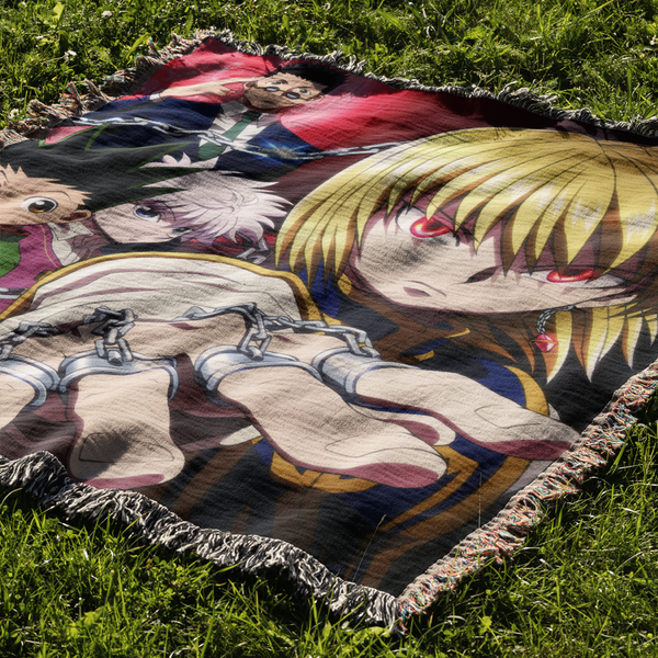 Hunters 3 Woven Blanket Tapestry