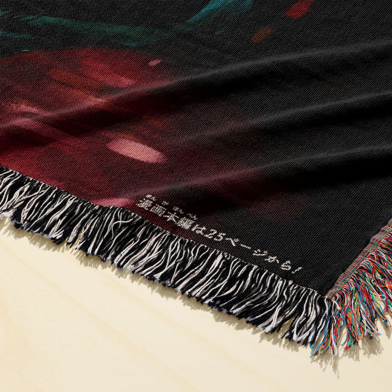 Cursed 4 Woven Blanket Tapestry