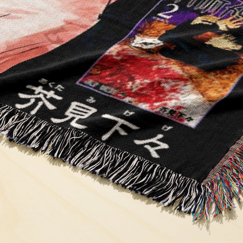 Cursed 5 Woven Blanket Tapestry