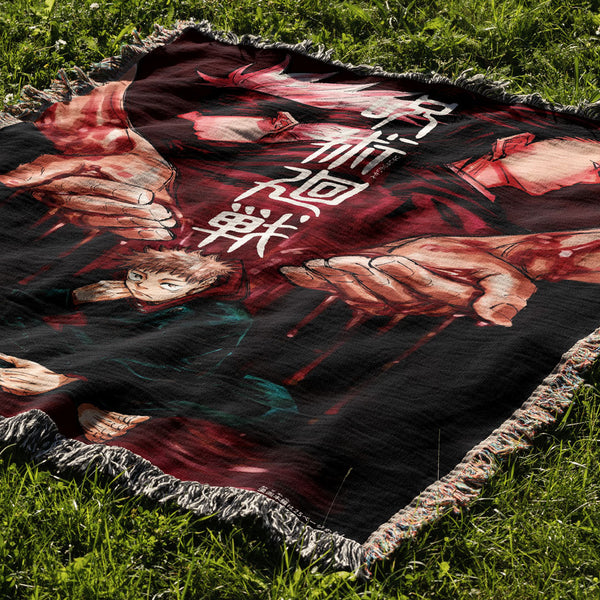 Cursed 4 Woven Blanket Tapestry