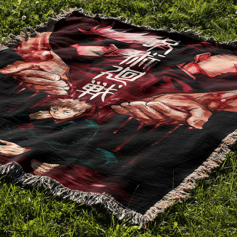 Cursed 4 Woven Blanket Tapestry