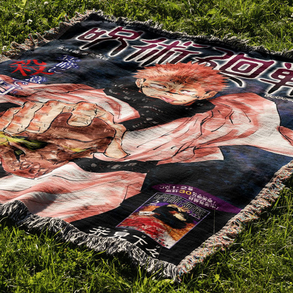Cursed 5 Woven Blanket Tapestry