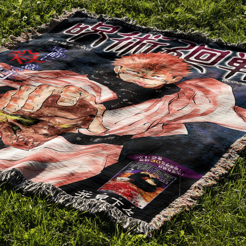 Cursed 5 Woven Blanket Tapestry